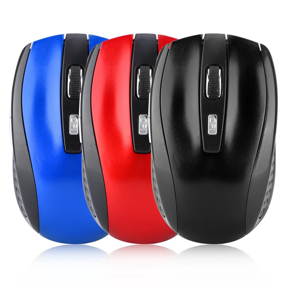 6D ультра тонкая 2 4G 1200 точек/дюйм USB Беспроводная мышь эргономичная оптическая