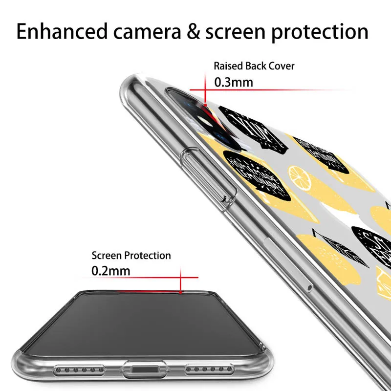 Прозрачный чехол USLION с рисунком арбуза и фруктов для iPhone X XS XR Xs Max мягкий