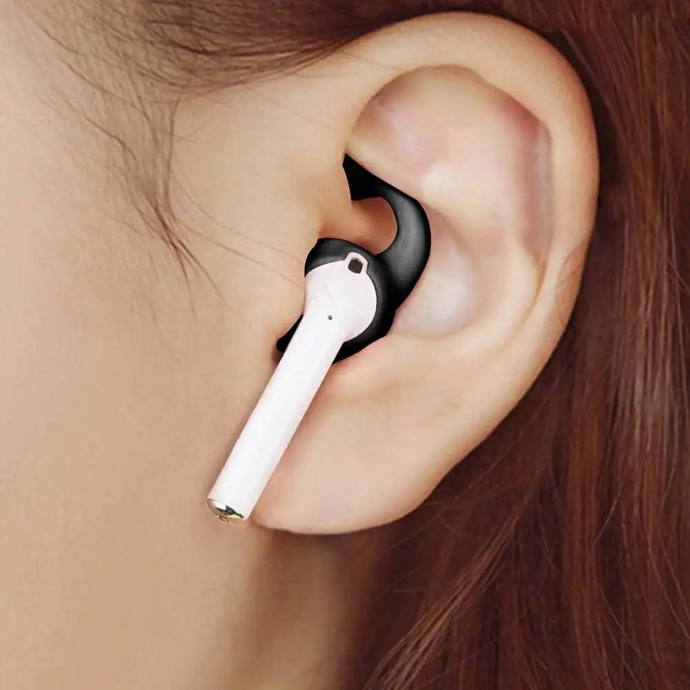 Two pairs Anti-lost Silicone AhaStyle Hooks and Covers for Airpods i7 i8 Wireless Bluetooth Earphone Accessories | Электроника