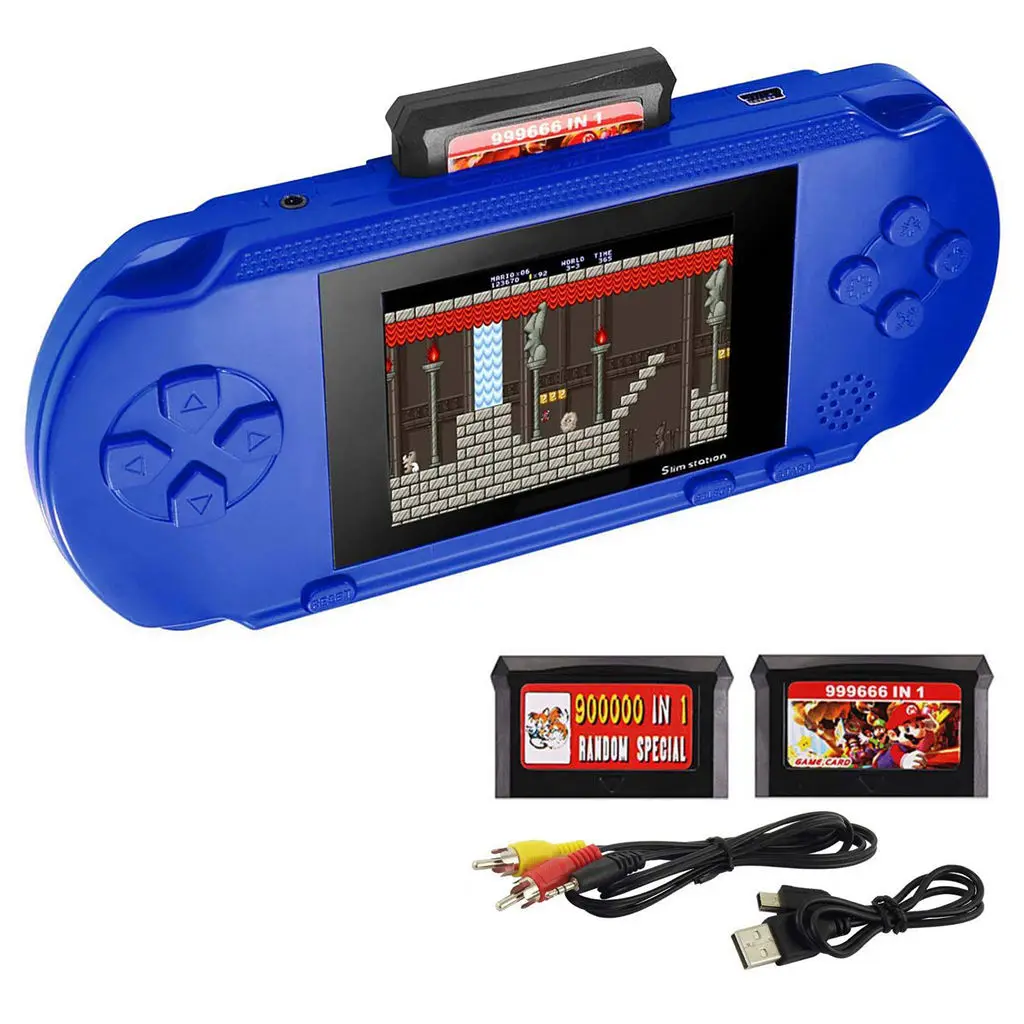 Портативная игровая консоль портативная 16 бит Pxp 3 150 + зарядное USB устройство для