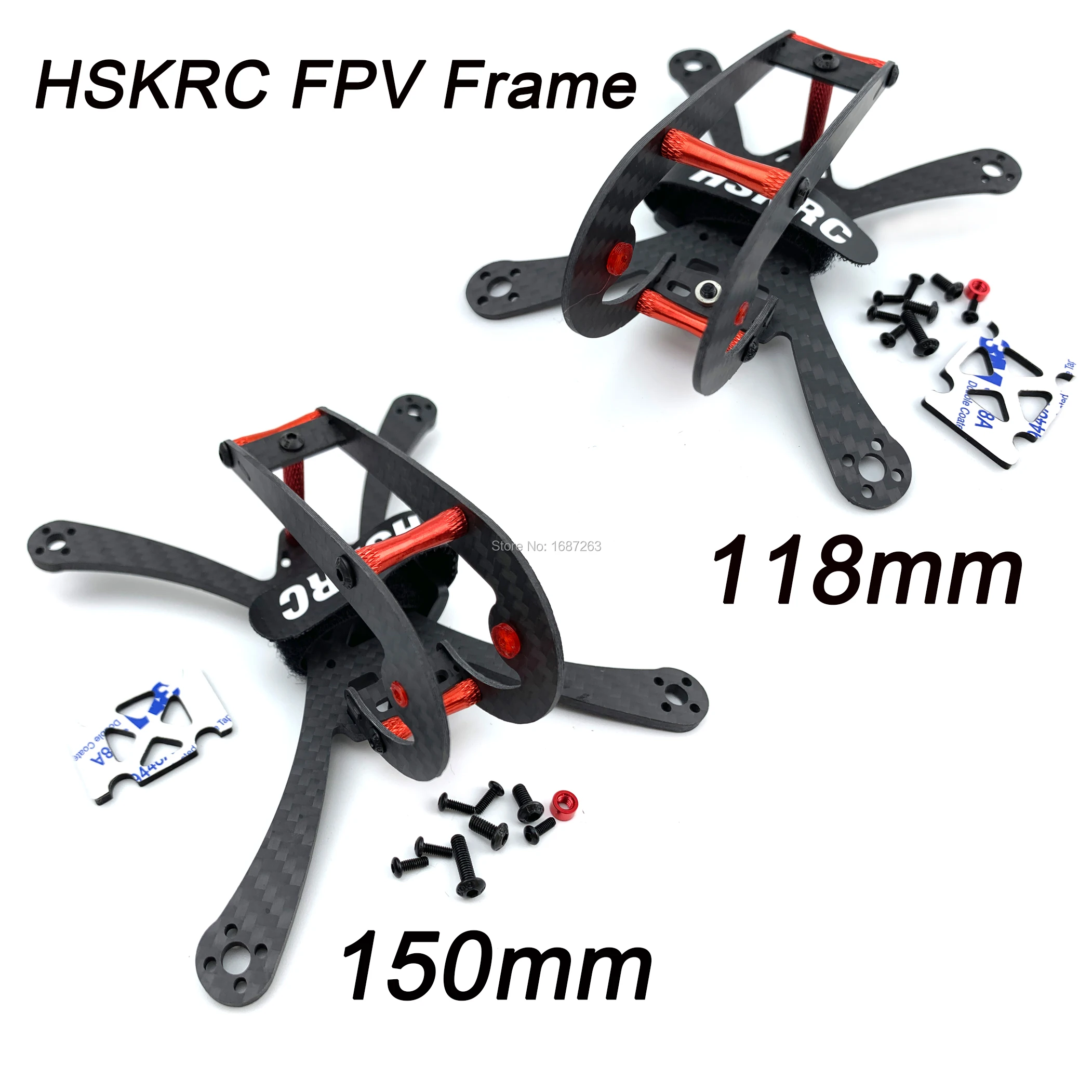 HSKRC 73 # Mini X118 118 мм/X150 150 мм углеродное волокно с 3 рукояткой FPV гоночный Квадрокоптер