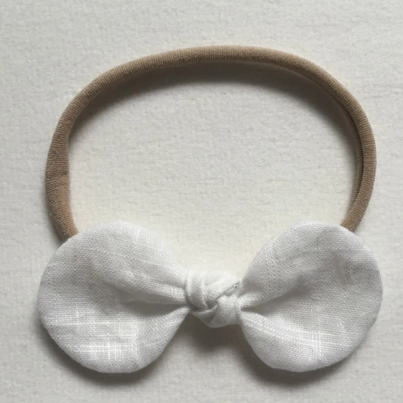 4Pcs Newborn Headband Elastic Baby Headdress Hair Band Girl Bow Knot Headwear Accessories | Детская одежда и обувь
