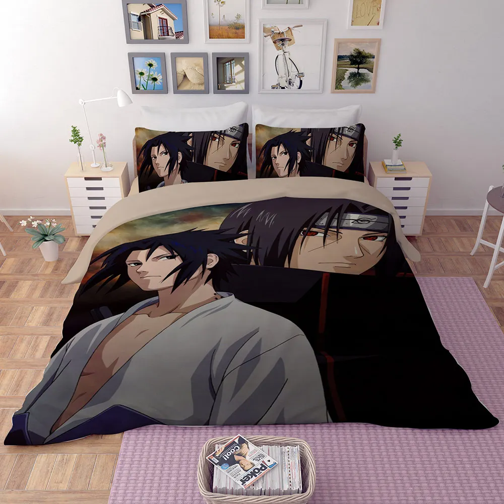 Mxdfafa японское постельное белье с аниме набор Наруто напечатаны с 2 dakimakura Чехлы+ пододеяльник мультяшный пододеяльник набор дропшиппинг