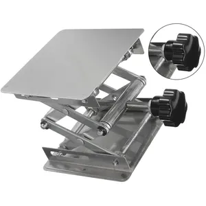 Нержавеющий стальной роутер подъемный стол деревообрабатывающий гравировальный лабораторный подъемный Стенд стойка подъемная платформа 100х100мм