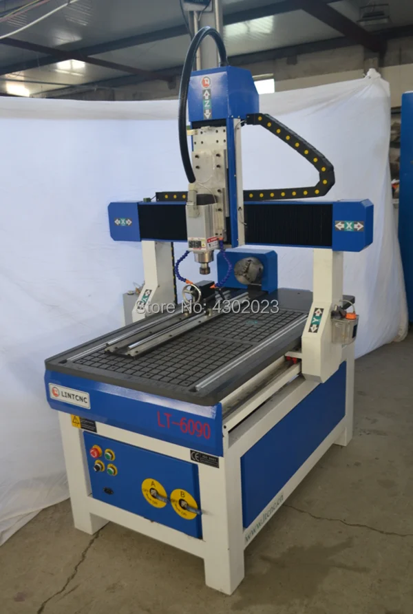 Линейные направляющие рельсы Hiwin квадратные 4 оси 1.5KW шпинделя 3D гравировка 9060