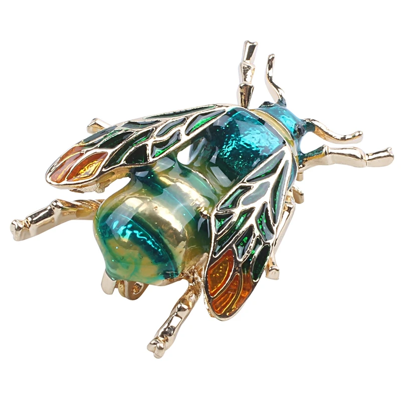 Модная брошь в виде пчелы кристалла значок для костюма праздничная бижутерия