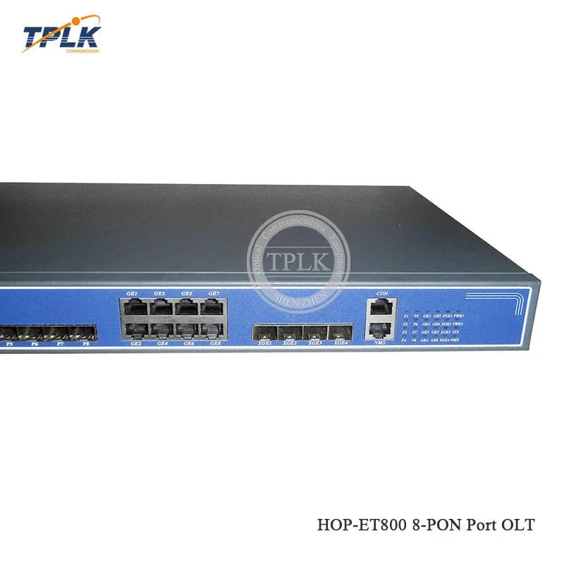 Хит продаж HOP ET800 10г 8 Порты и разъёмы EPON мини OLT с оптический s uplink порт Gigabit Ethernet