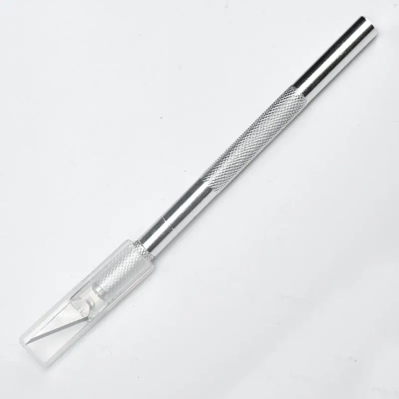 Metal Handle Scalpel 9 Blades Knife Wood Paper Cutter Craft Pen Knives Engraving DIY Repair Hand Tools | Инструменты