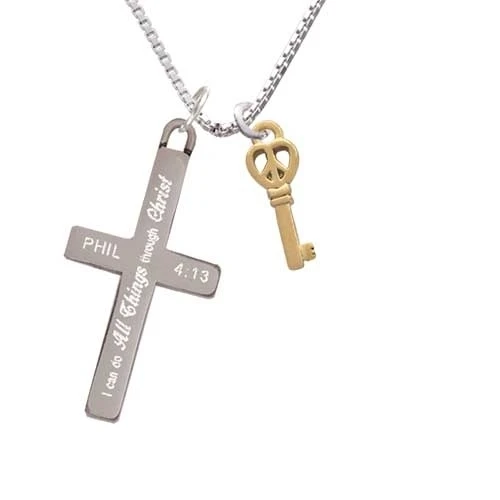 Мини-золотистого цвета с открытым ключом в виде сердца-я могу сделать все