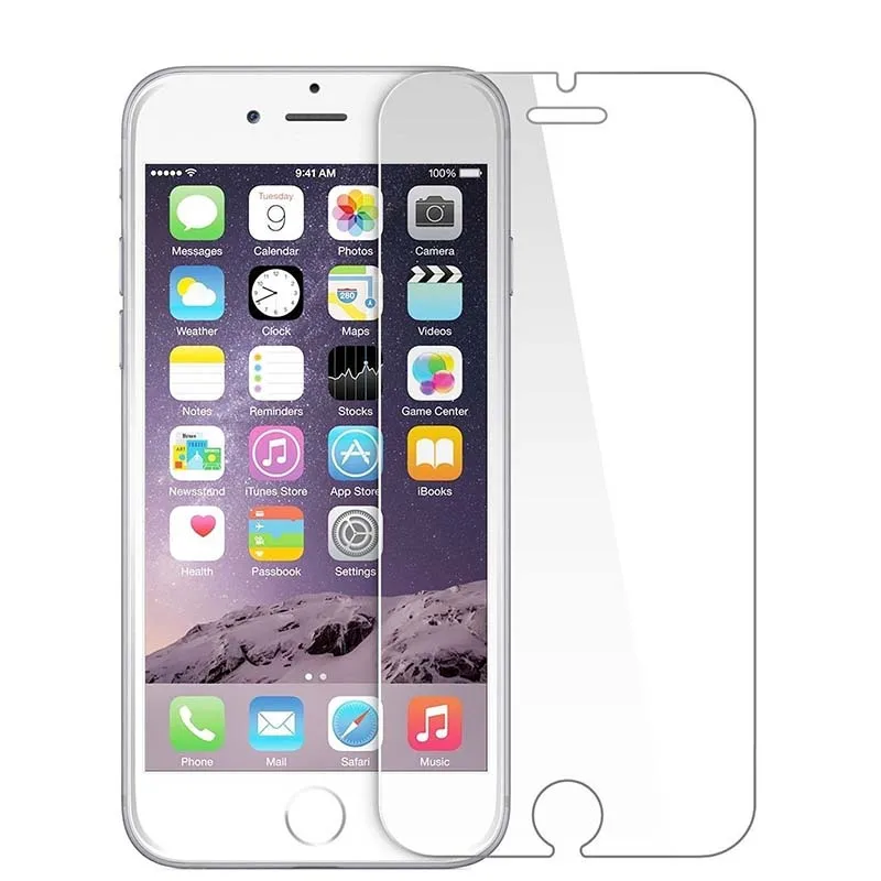 Закаленное стекло для iPhone 6 6S 7 8 Plus защита экрана Защитное Защитная стеклянная