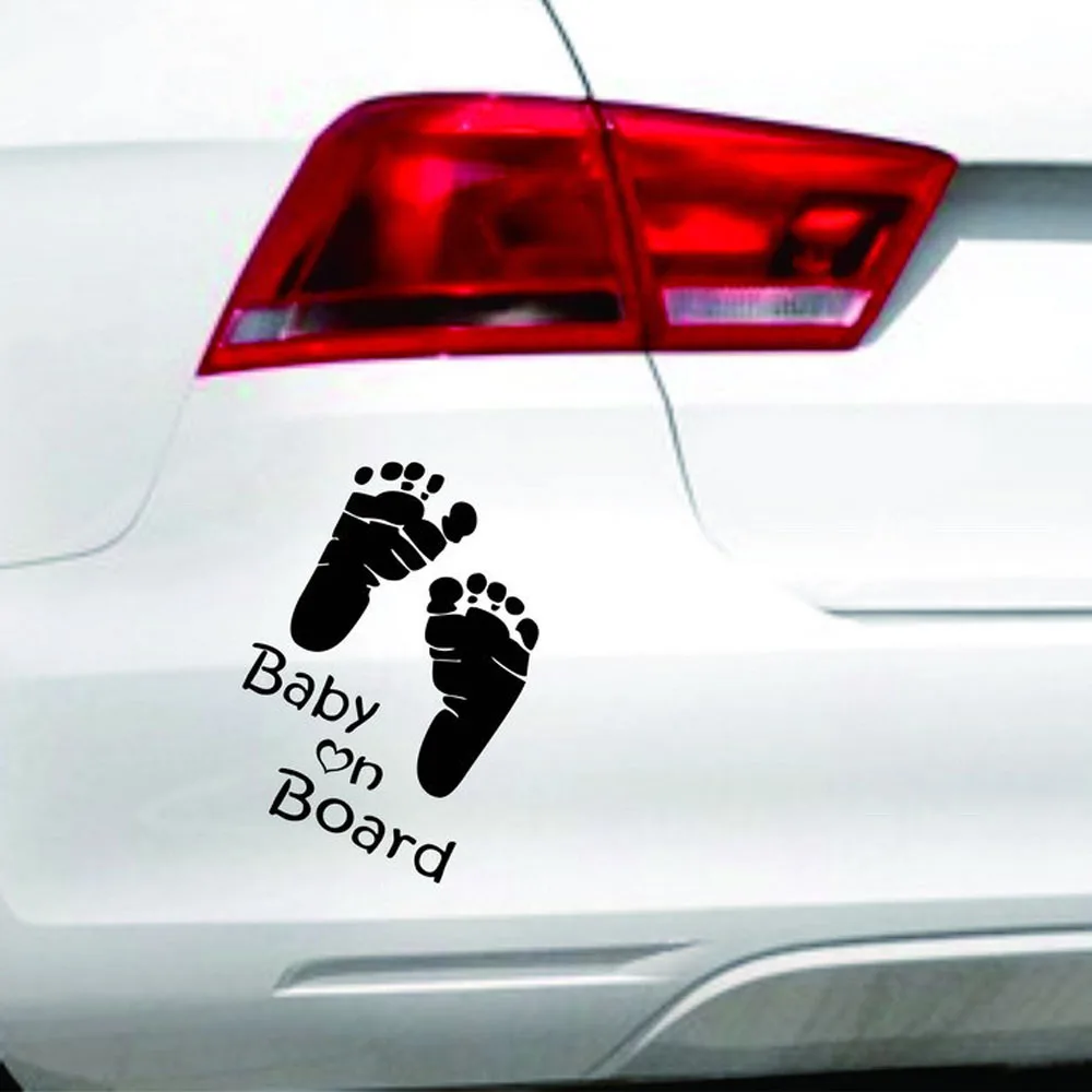 Popular Baby on Board Vinyl Car Graphics Window Vehicle Motorcycle Foot Sticker Decal Decor Auto Rearview Mirror | Автомобили и