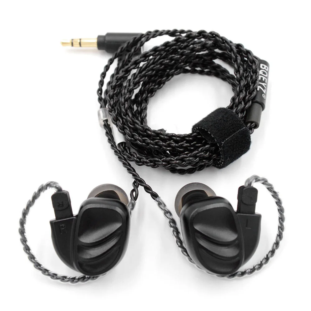 BQEYZ KC2 DIY наушники проводные 2BA + 2DD гибридные динамические HIFI для бега спортивные