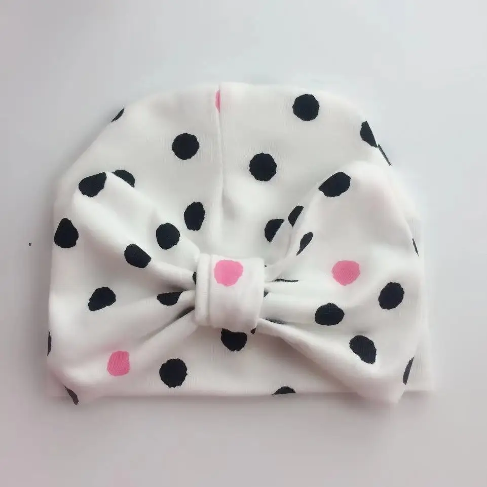 newborn 0-3 months baby girl sweetheart butterfly bow tie cotton hat caps for beanie turban props head wraps | Детская одежда и