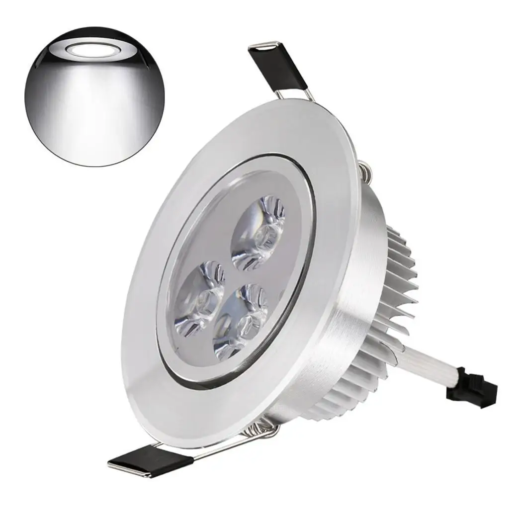 3 Вт круглый Яркость утопленный потолочный светильник 280LM AC85-265V 50/60Hz светодиодный