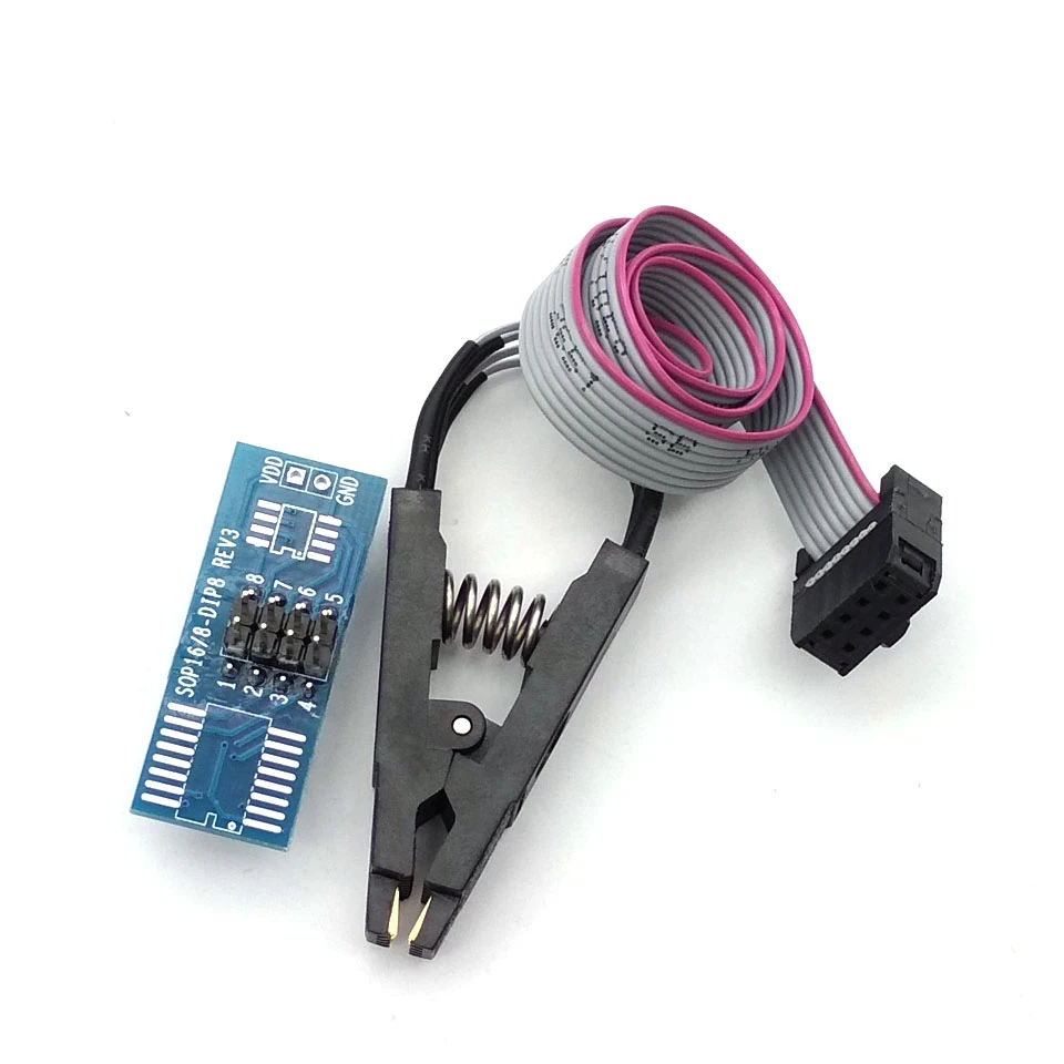 SOIC8 SOP8 флэш чип для зажим проверки ИС разъем Adpter BIOS/24/25/93 программист горящий Зажим
