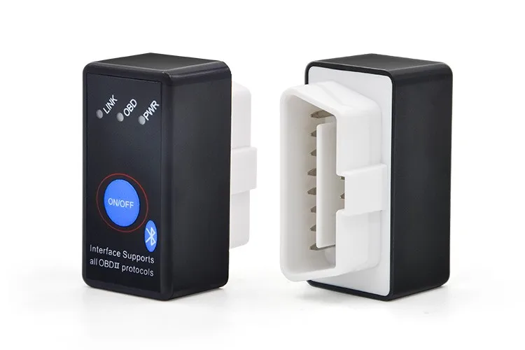 10 шт./лот ELM327 Bluetooth OBD2 V2.1 Авто диагностический сканер OBDII 2 автомобилей ELM 327 HH OBD
