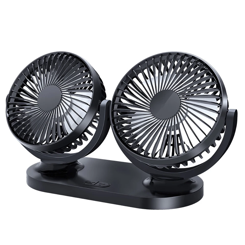 12V/24V 360 Degree All-Round Adjustable Car Auto Air Cooling Dual Head Fan Low Noise Accessory | Автомобили и мотоциклы