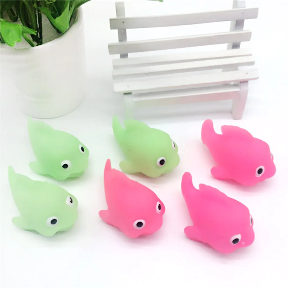 

8 Pcs Bath Toy Water Sensing Floating Electronic Goldfish Colored Luminous Small Glowing Fish Children Water Toys