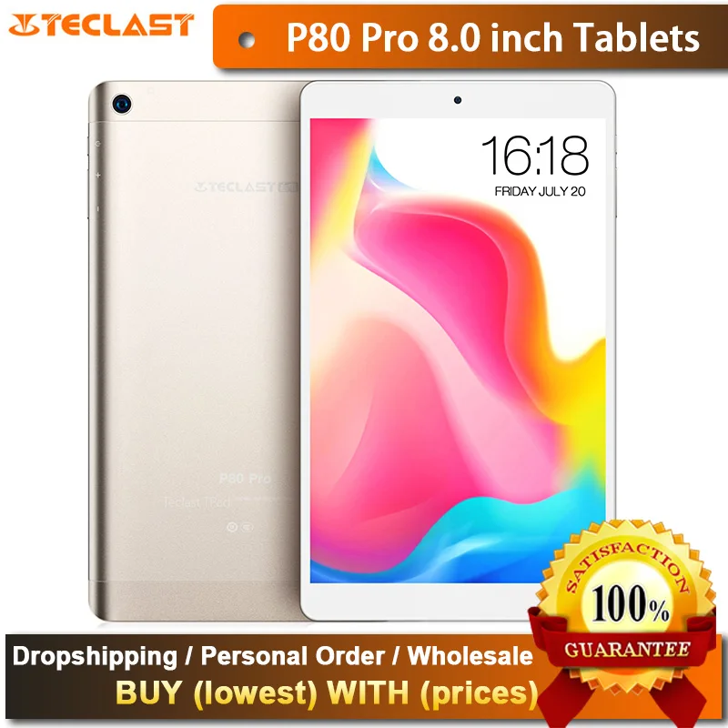 Teclast P80 Pro Tablet PC 8 0 &quotAndroid 7 MTK8163 4 ядра 1 3 ГГц ГБ Оперативная память 32 eMMC Встроенная WiFi