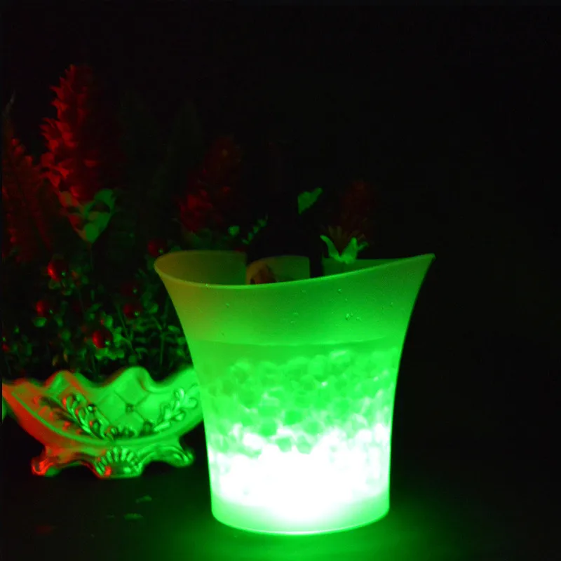 Светодиодный RGB светильник 5 л 7 цветов сменные ведра для льда бокалы шампанского