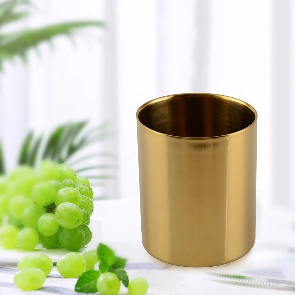 Чашки из нержавеющей стали 400 мл питьевые двухслойные чашки металлическая