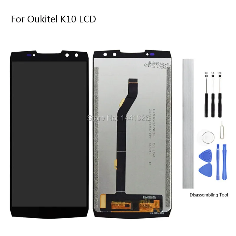 Сменный экран дисплея для Oukitel K10 ЖК сенсорный 6 0 дюйма черный белый с