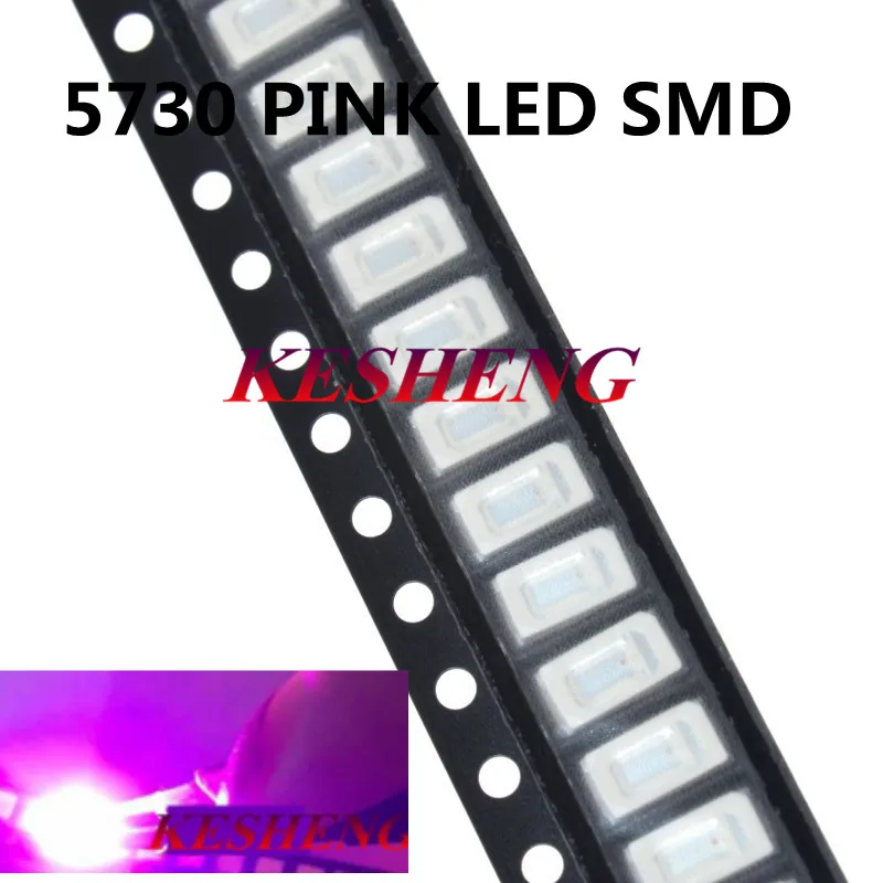 200 шт. SMD Chip 5730 5630 розовый светодиод поверхностного монтажа SMT бусины Светодиодные