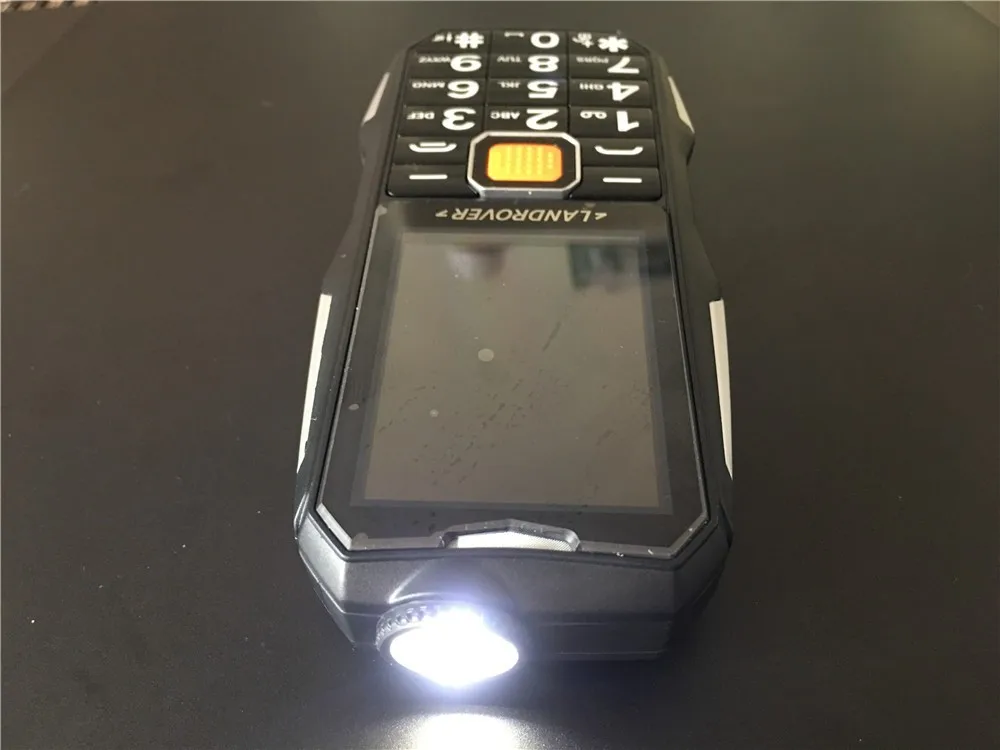 Land Rover S9 2 4 &quotpower Bank телефон 3800 мАч противоударный громкий динамик Фонарик Bluetooth камера MP3 FM сотовый