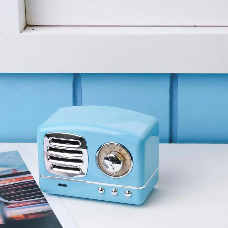 Винтажный Мини Bluetooth динамик тяжелый бас 3D стерео объемный HiFi звуковые эффекты