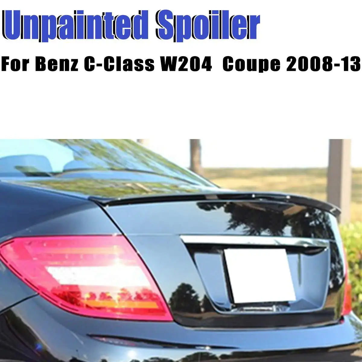 Задний спойлер для багажника 2008 2013 серый задний из АБС пластика MERCEDES C Class W204 4