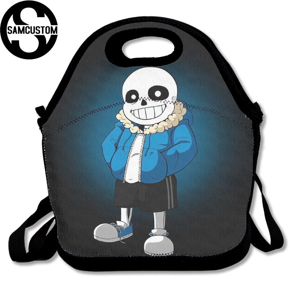 SAMCUSTOM 3D принт Undertale Sans сумки для обедов изолированные непромокаемые еда девочек