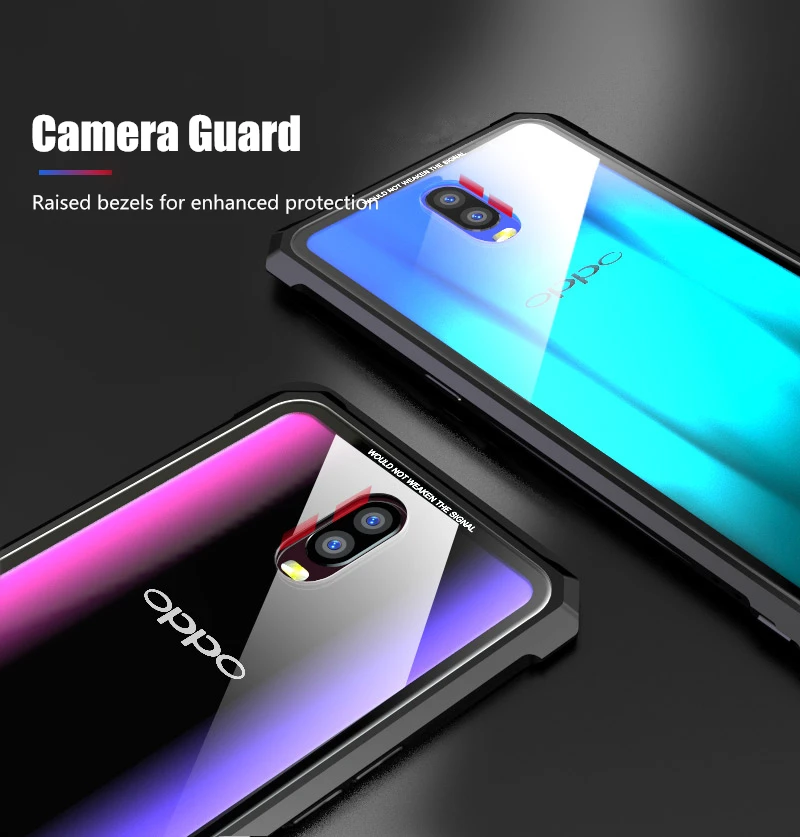 Oppo RX17 Pro Бампер R17Pro телефонные чехлы Алюминиевый металлический каркас бампер с