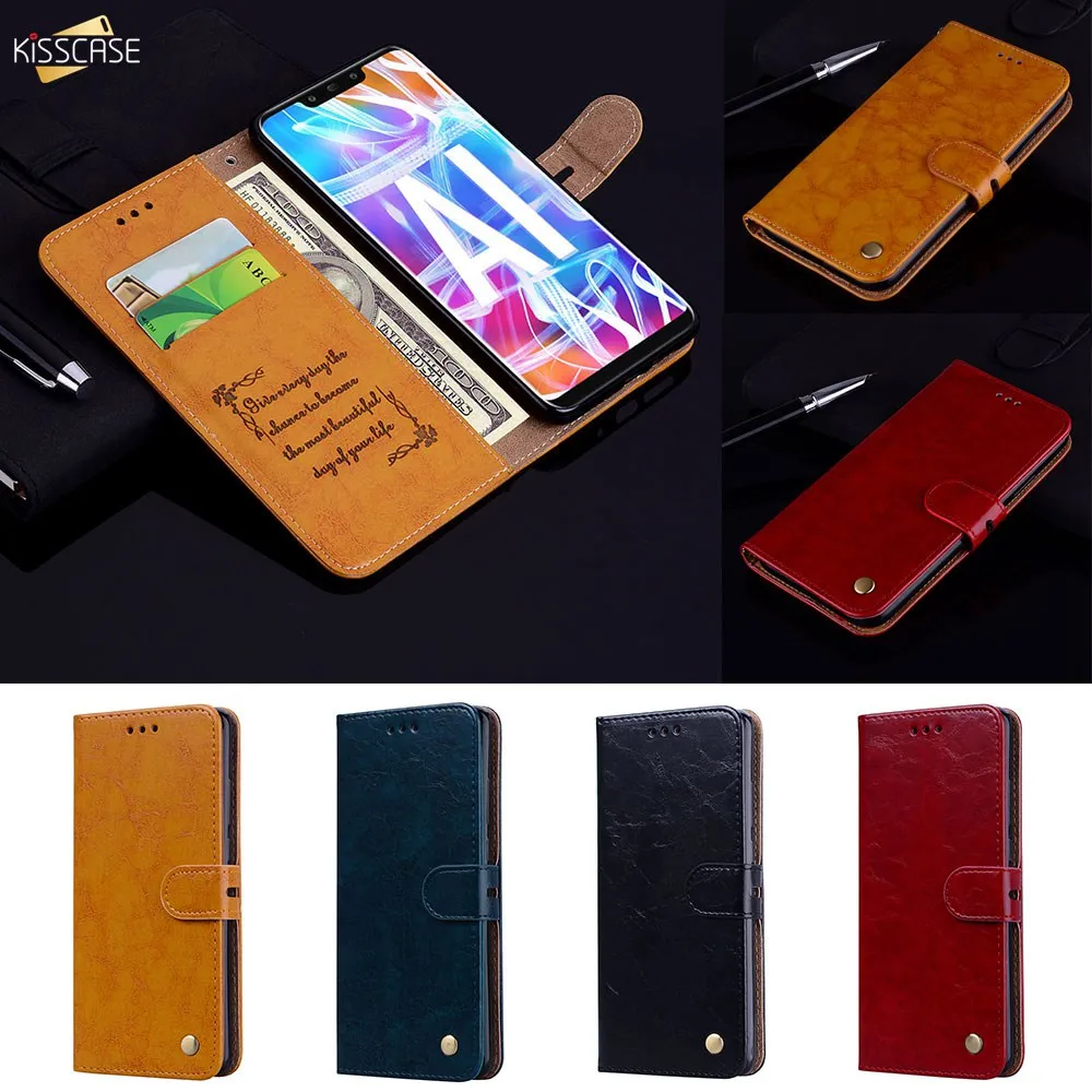 Чехол кошелек в стиле ретро для Huawei P Smart 2019 P30 Pro P20 P10 P9 P8 Lite 2017|Чехлы-портмоне| |