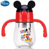470ml disney mickey baby feeding bottles home sippy cup with handle shatter resistant kindergarten bottle home baby child cup