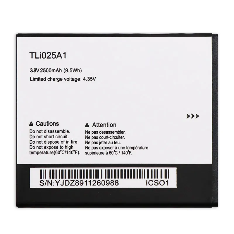 Аккумулятор DyGod 2500 мАч TLi025A1 для Alcatel POP 4 OT 5051X 5051D аккумулятор высокого качества