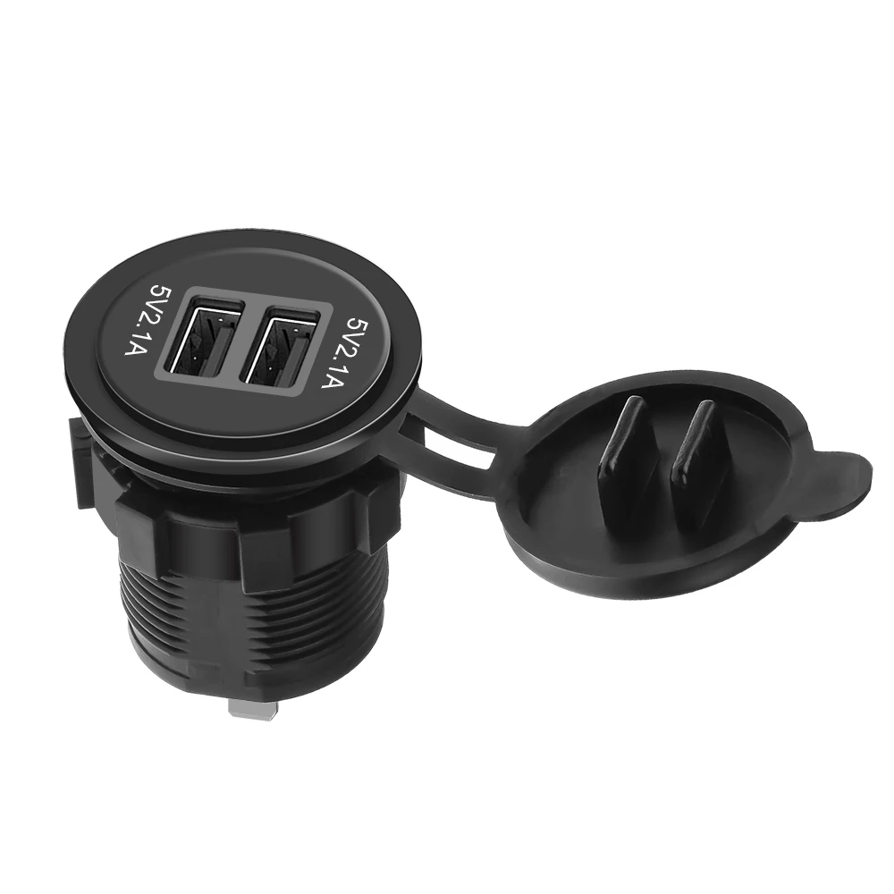 Светильник для сигарет Kebidu разветвитель гнезда 12V 24V 2 порта USB Автомобильное