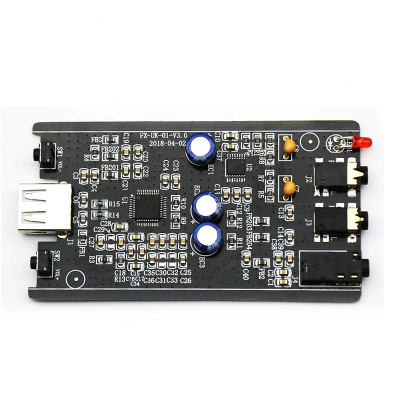 FX AUDIO Великобритания 01 мини Аудио Внешний USB звуковая карта без капель