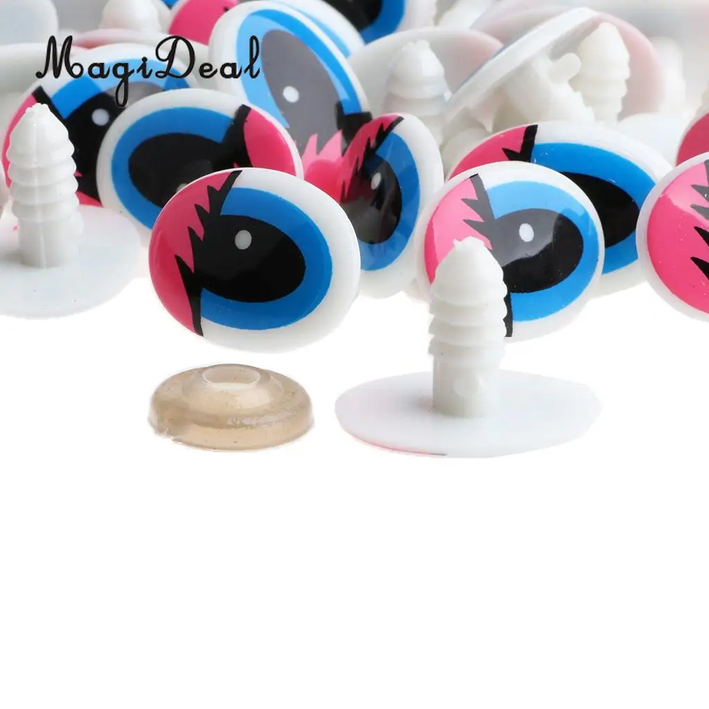 50 шт Пластиковые 22*14 мм Мультяшные защитные глаза для DIY животных Скрапбукинг