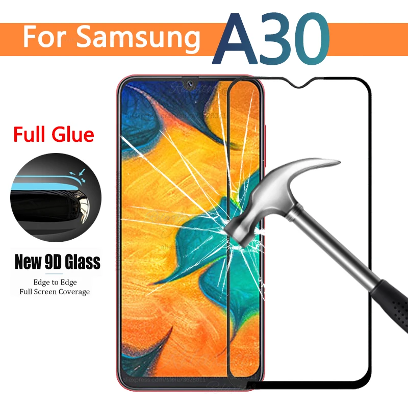 Закаленное стекло 9D с полным покрытием для Samsung Galaxy A30 A50 защитная пленка 9H A 30 50