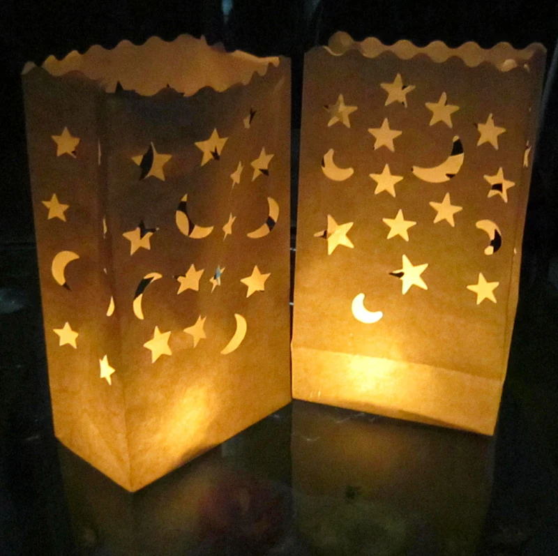 20 светильник т. подсвечник для чая в форме сердца Luminaria бумажный фонарик мешок