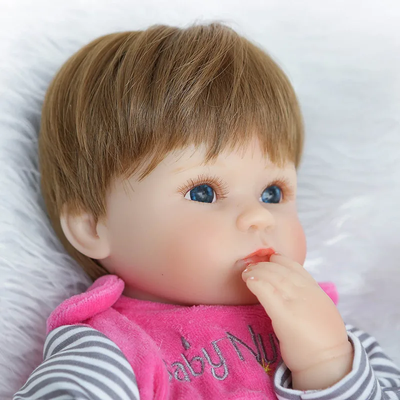 NPK 18 дюймов 42 см силиконовая кукла для новорожденных Bonecas Baby Reborn Реалистичная