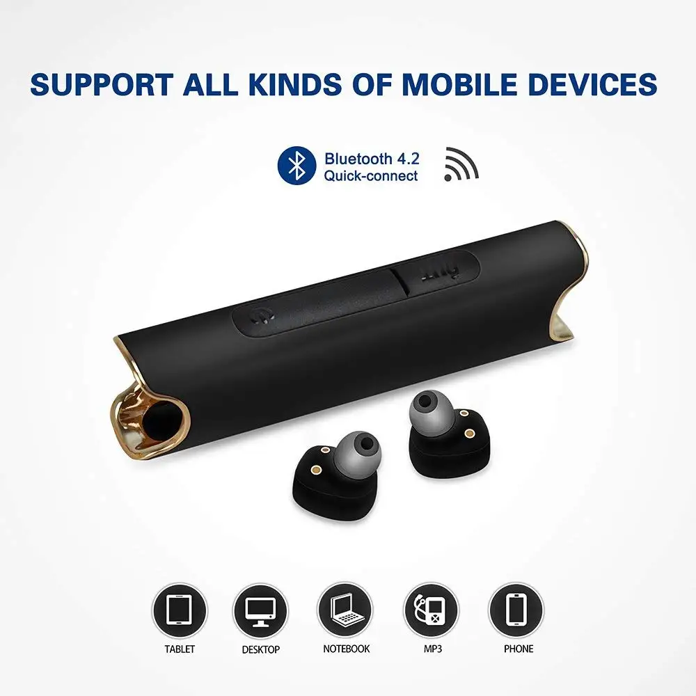 Bluetooth 5.0TWS мини S2 Бина 7 Водонепроницаемый Спортивная bluetooth-гарнитура бинауральные