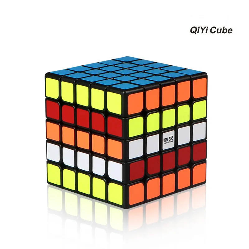 Нео Куб 5x5x5 Cubo Magico Qiyi Qizheng S волшебный куб 5x5 Stickerless Qizhengs кубический антистресс 62 мм