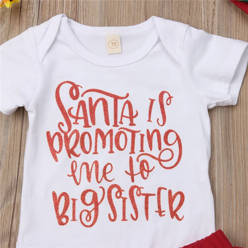 Комплект из 3 предметов комбинезон Санты и юбки-пачки для маленьких девочек