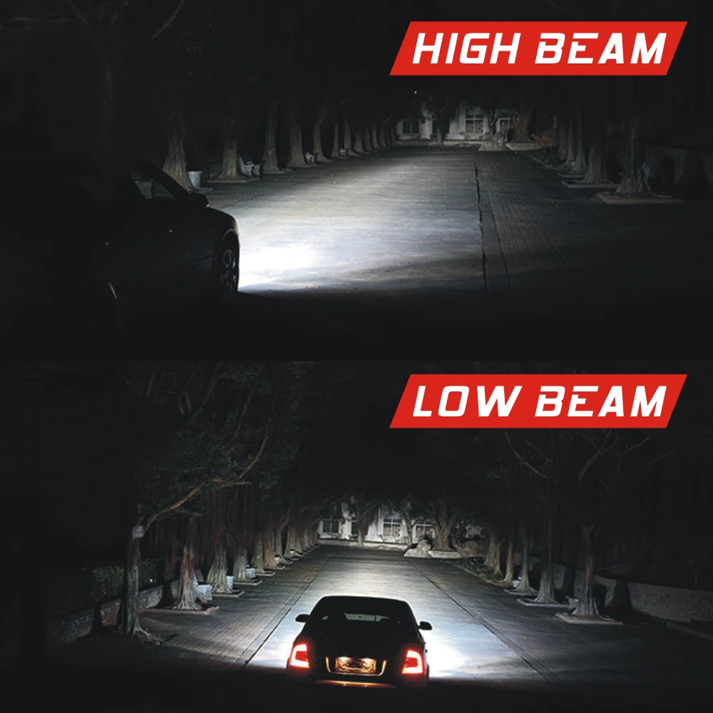 2 шт. 6000K 12V 8000LM светодиодный светильник автомобилей головной лампы H4 H7 H11 H8 9006 9005 H1