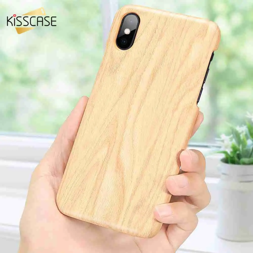 KISSCASE Phone Case For iPhone 7 8 Plus X Classic wood grain 6 6S XS XR MAX 5sCapa Conque |