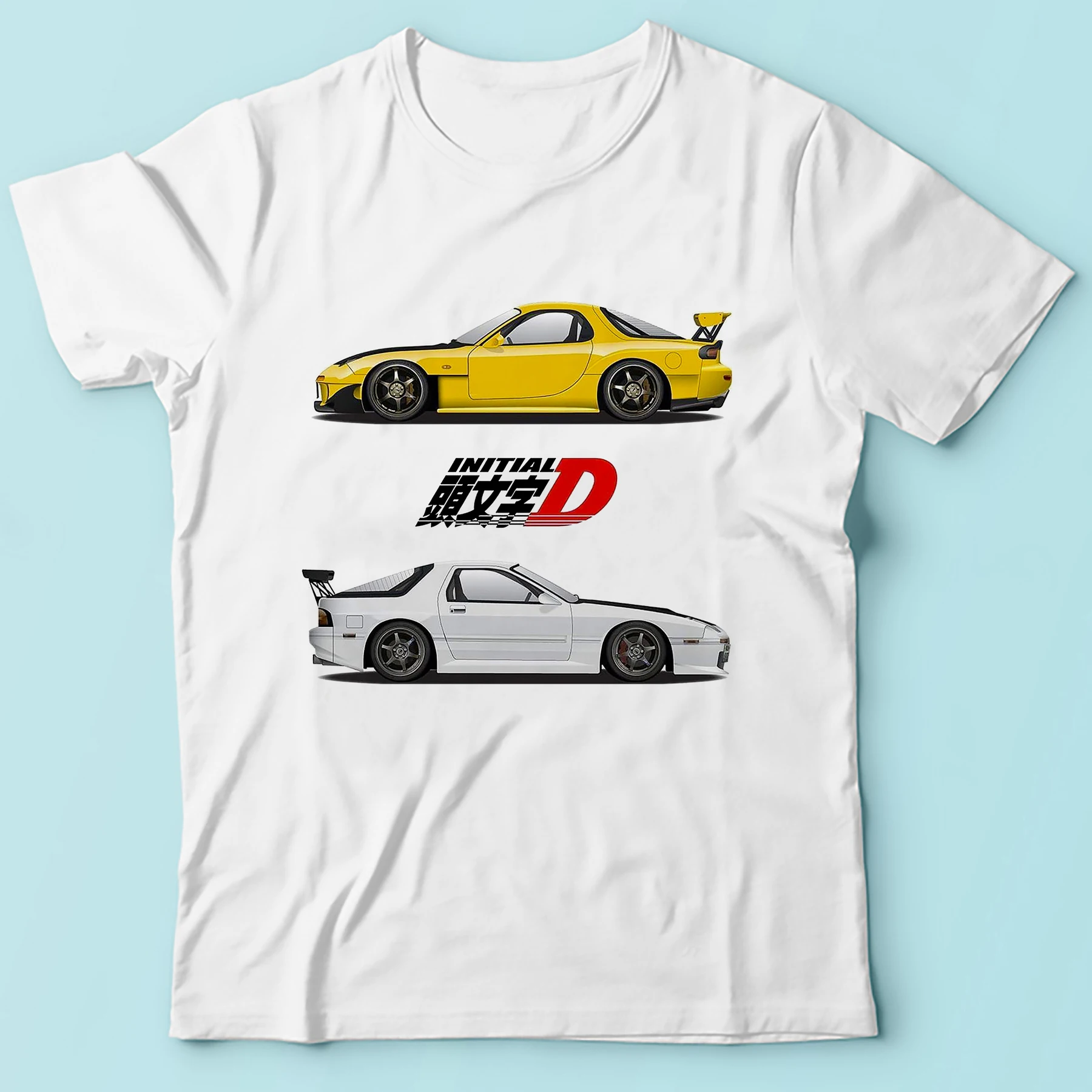 

Japan manga Project initial d Fujiwara Takumi funny t-shirt men summer new short sleeve streetwear t shirt Harajuku