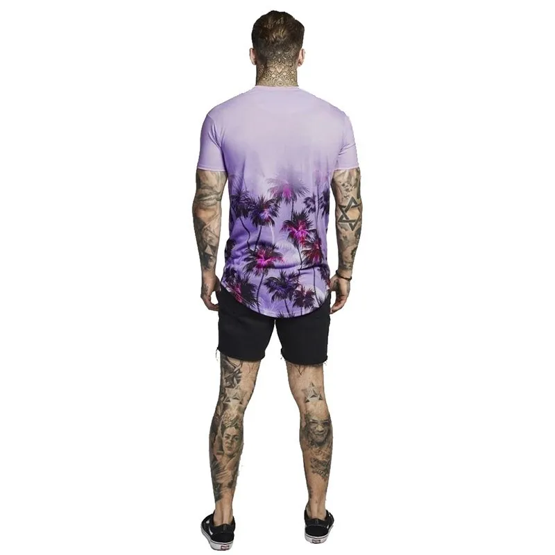 

2019 New Men's Summer Printed T shirt Male High Street Hip Hop Short Sleeve T shirt Tops Men Casual tshirt Streetwear M-3XL