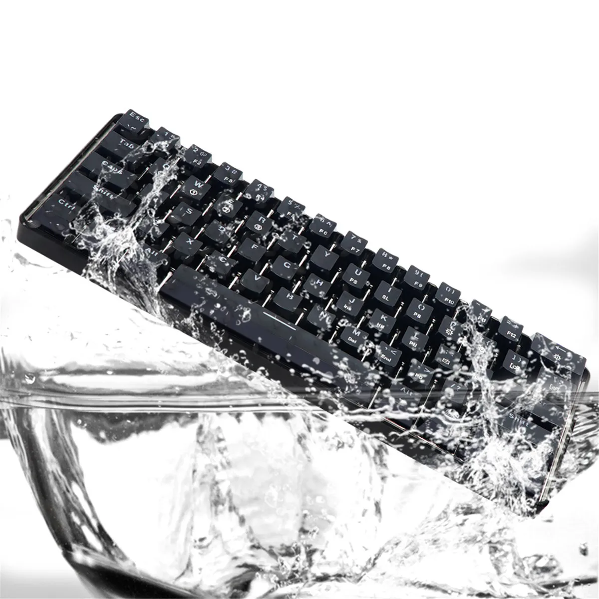 Axis 61 key games LC зеленый переключатель RGB игровая механическая клавиатура оптическая