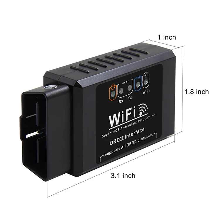 Elm327 V1.5 Obd2 Wifi сканер для нескольких брендов Can-Bus поддерживает все протокол